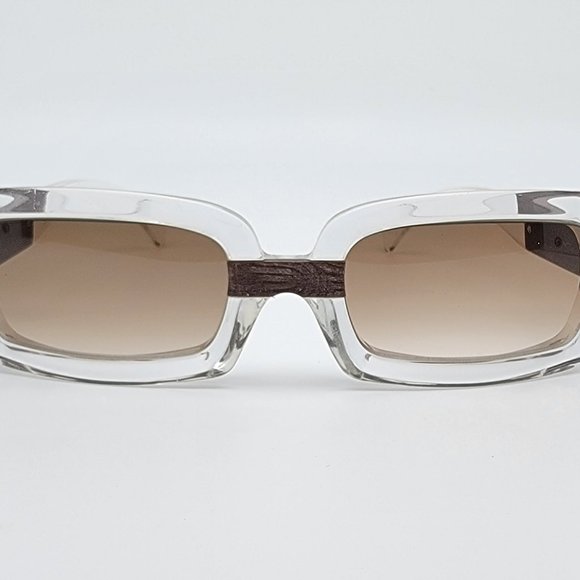 Gold & Wood Paris Zephyr 11 Crystal Tangani Frame Brown Gradient Lens Sunglasses main image 9
